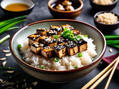 Tofu à la Spiruline